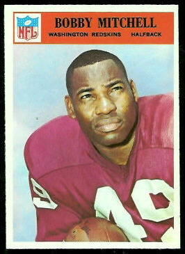 Bobby Mitchell 1966 Philadelphia football card Bobby Mitchell 1966 Philadelphia football card