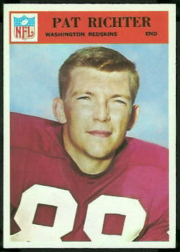 Pat Richter 1966 Philadelphia football card