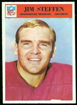 Jim Steffen 1966 Philadelphia football card