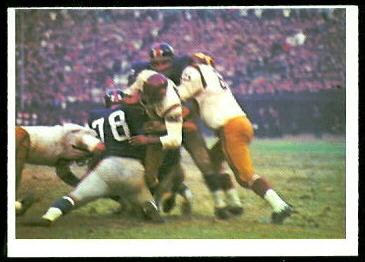 Redskins Play 1966 Philadelphia football card