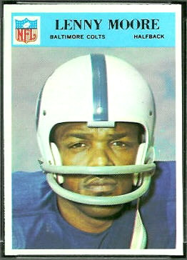 Lenny Moore 1966 Philadelphia football card