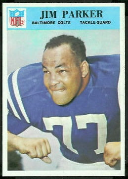 Jim Parker 1966 Philadelphia football card