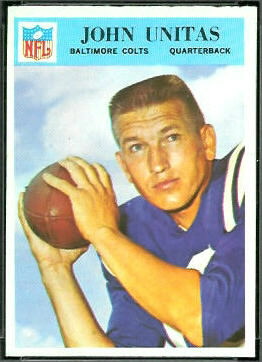 John Unitas 1966 Philadelphia football card