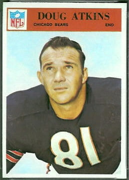 Doug Atkins 1966 Philadelphia football card Doug Atkins 1966 Philadelphia football card