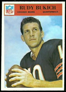 Rudy Bukich 1966 Philadelphia football card