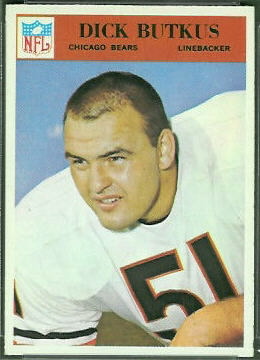 Dick Butkus 1966 Philadelphia football card