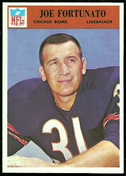 Joe Fortunato 1966 Philadelphia football card