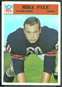 Mike Pyle 1966 Philadelphia football card