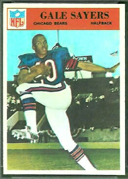 Gale Sayers 1966 Philadelphia football card