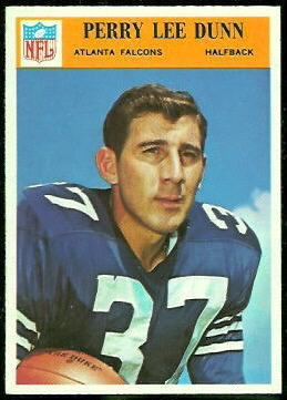 Perry Lee Dunn 1966 Philadelphia football card