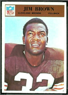 Jim Brown 1966 Philadelphia football card Jim Brown 1966 Philadelphia football card