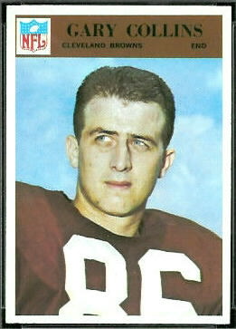 Gary Collins 1966 Philadelphia football card