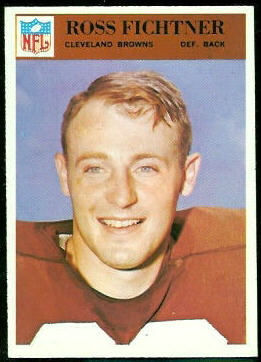 Ross Fichtner 1966 Philadelphia football card