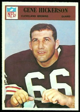 Gene Hickerson 1966 Philadelphia football card