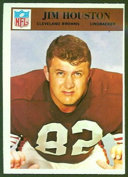 Jim Houston 1966 Philadelphia football card