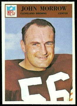 John Morrow 1966 Philadelphia football card