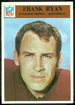 Frank Ryan 1966 Philadelphia football card