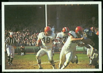 Browns Play 1966 Philadelphia football card