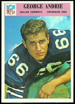 George Andrie 1966 Philadelphia football card