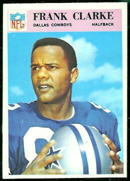 Frank Clarke 1966 Philadelphia football card