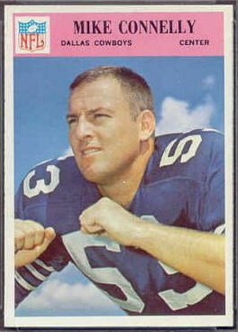 Mike Connelly 1966 Philadelphia football card