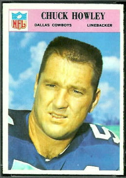 Chuck Howley 1966 Philadelphia football card Chuck Howley 1966 Philadelphia football card