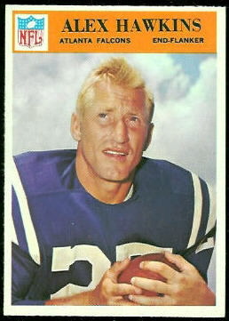 Alex Hawkins 1966 Philadelphia football card
