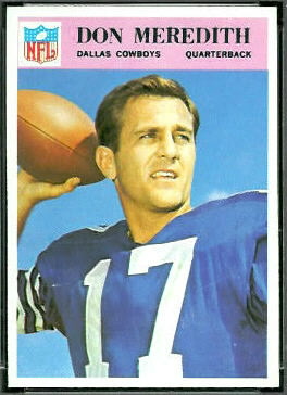 Don Meredith 1966 Philadelphia football card