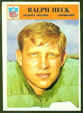 Ralph Heck 1966 Philadelphia football card
