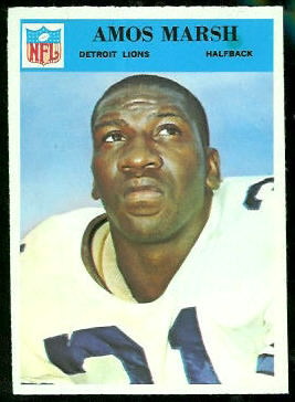 Amos Marsh 1966 Philadelphia football card