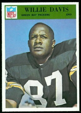 Willie Davis 1966 Philadelphia football card