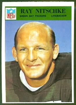 Ray Nitschke 1966 Philadelphia football card