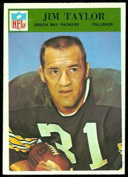 Jim Taylor 1966 Philadelphia football card