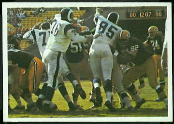 Packers play 1966 Philadelphia football card Packers play 1966 Philadelphia football card
