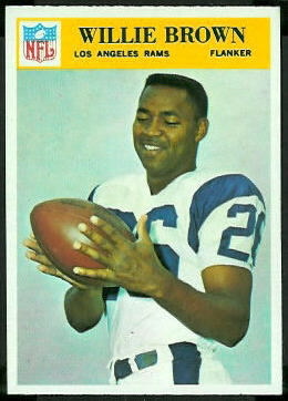 Willie Brown 1966 Philadelphia football card Willie Brown 1966 Philadelphia football card