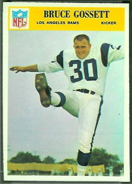 Bruce Gossett 1966 Philadelphia football card Bruce Gossett 1966 Philadelphia football card
