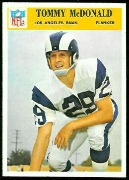 Tommy McDonald 1966 Philadelphia football card