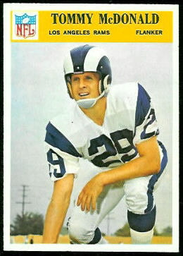 Tommy McDonald 1966 Philadelphia football card Tommy McDonald 1966 Philadelphia football card