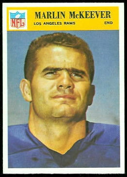 Marlin McKeever 1966 Philadelphia football card