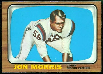 Jon Morris 1966 Topps football card