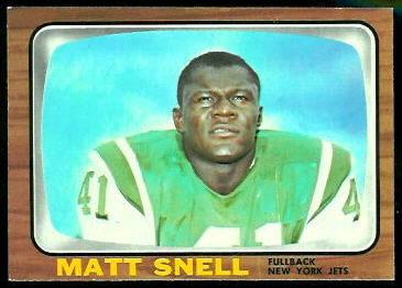 Matt Snell 1966 Topps football card