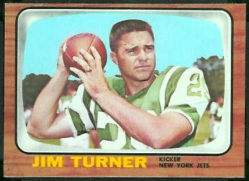 Jim Turner 1966 Topps football card Jim Turner 1966 Topps football card