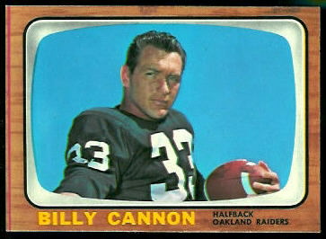 Billy Cannon 1966 Topps football card