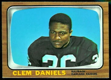 Clem Daniels 1966 Topps football card