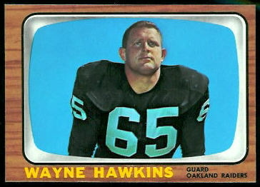 Wayne Hawkins 1966 Topps football card