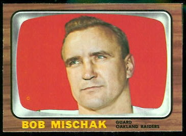 Bob Mischak 1966 Topps football card