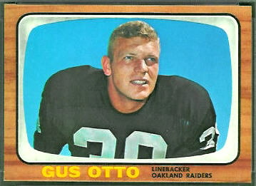 Gus Otto 1966 Topps football card Gus Otto 1966 Topps football card
