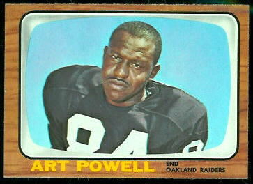 Art Powell 1966 Topps football card