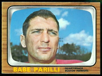 Babe Parilli 1966 Topps football card