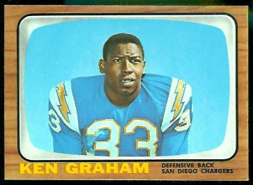 Kenny Graham 1966 Topps football card